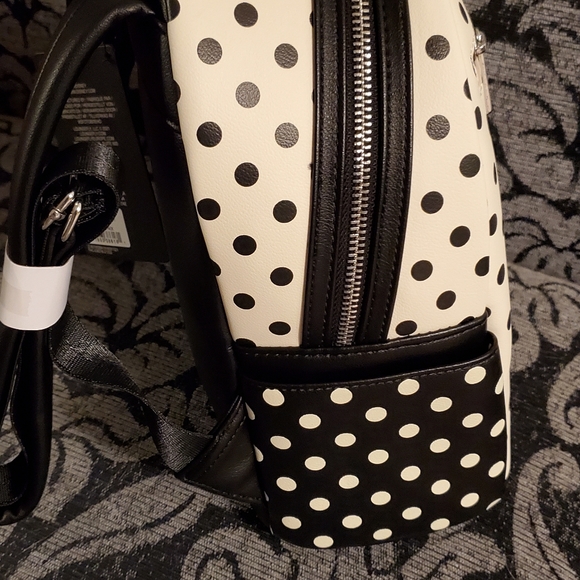 Loungefly minnie Polka dot mini backpack